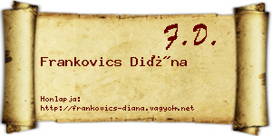 Frankovics Diána névjegykártya